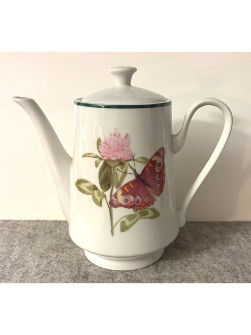 National Wildlife Federation  Butterfly/Flower Teapot Pattern #WFE8  7 3/8"  # 3